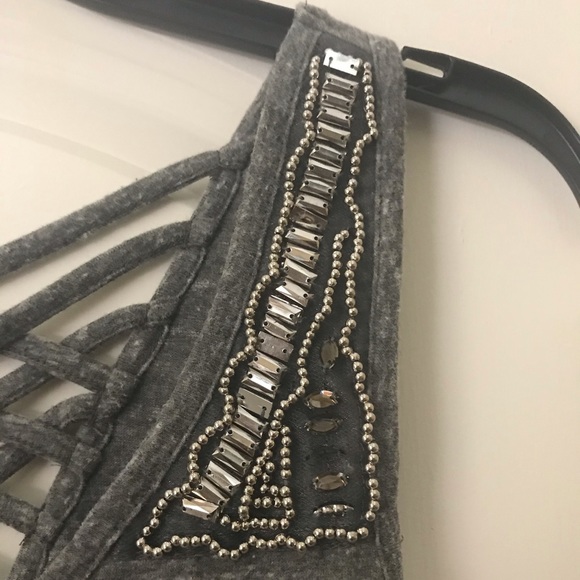 Strappy Back Sparkled Tank Top - Picture 2 of 3